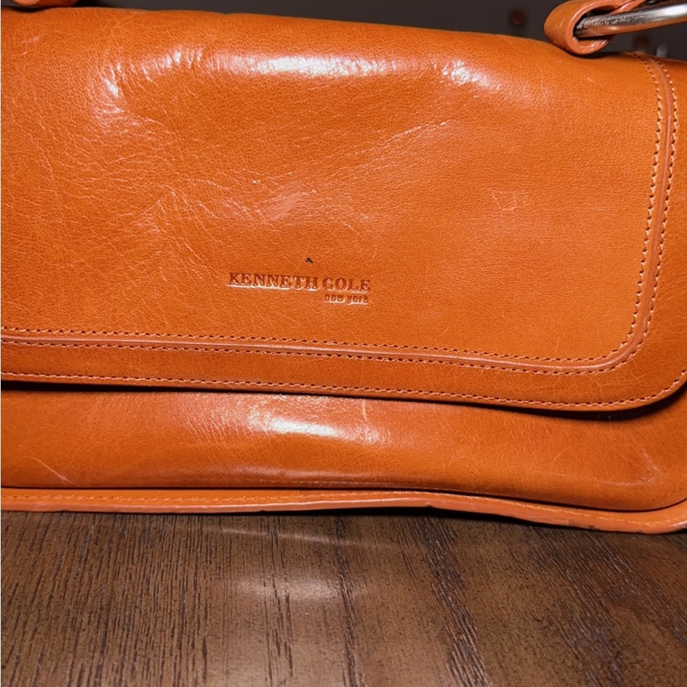 Kenneth Cole Orange Leather Women's Bag